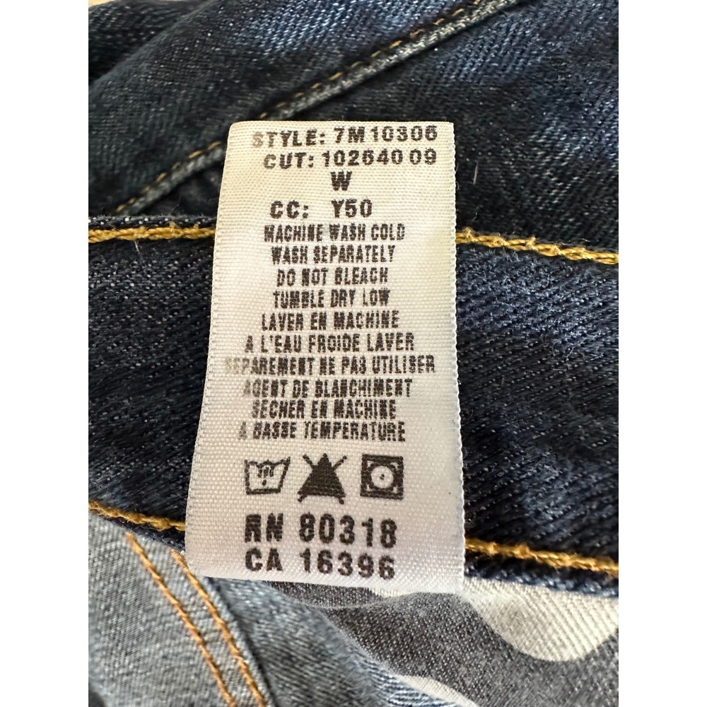 Lucky Brand Womens Long Inseam Vintage Straight Jeans 31 Dark Wash Classic Denim - Picture 9 of 11
